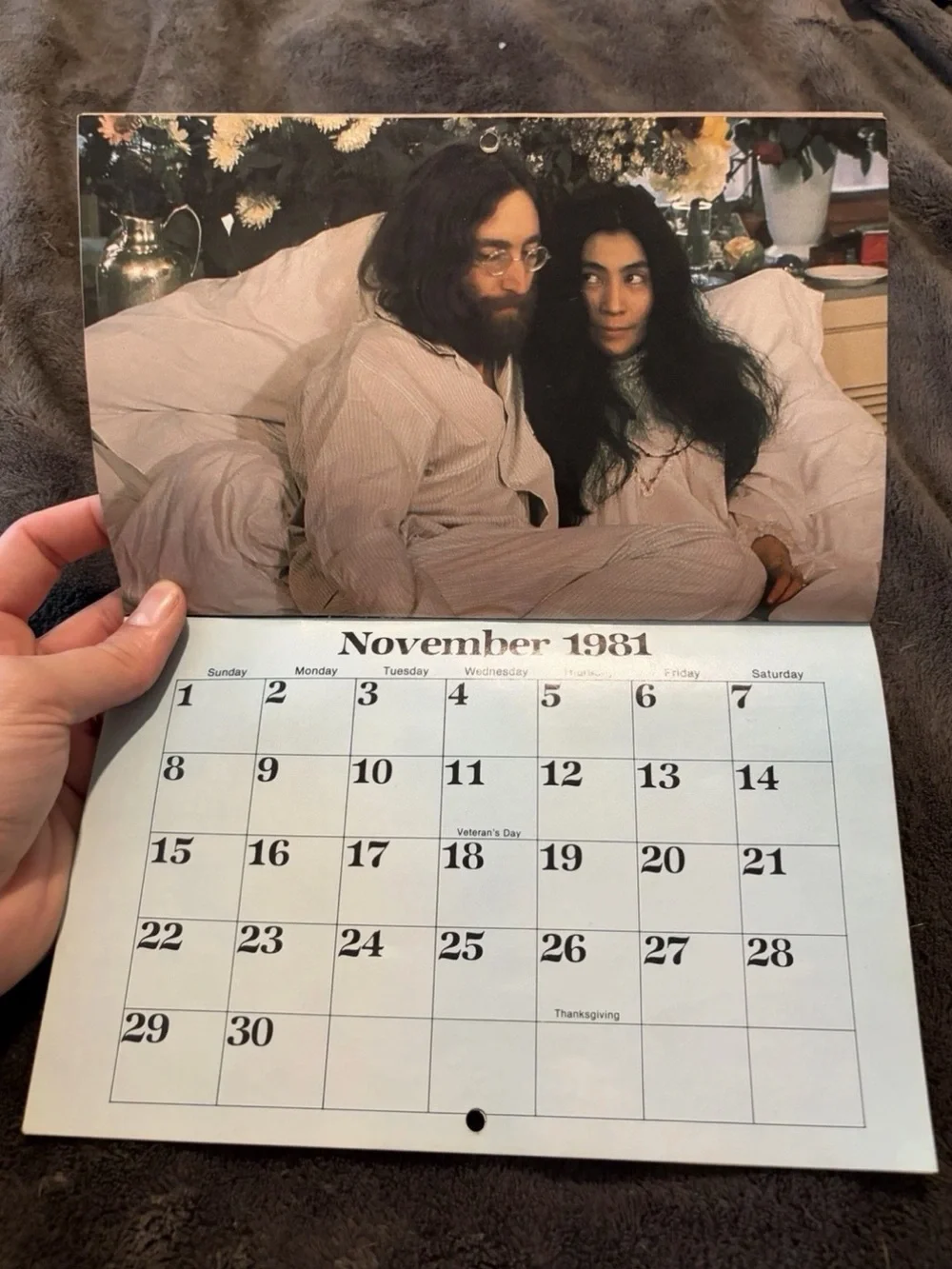 1981 color calender 1981 color